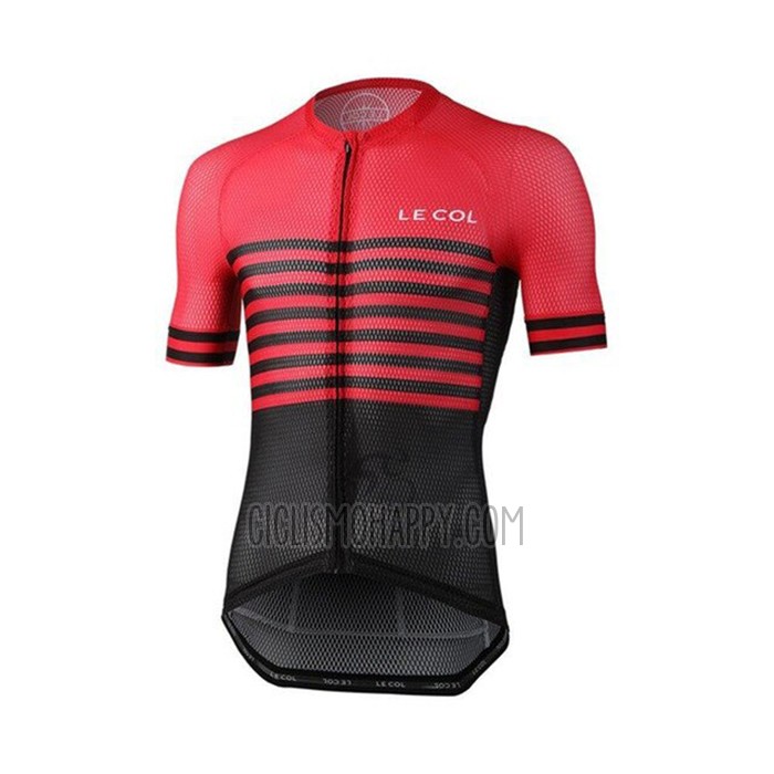 Le Col Cycling Jersey Bib Short 2021 Men Short Sleeve Black Red